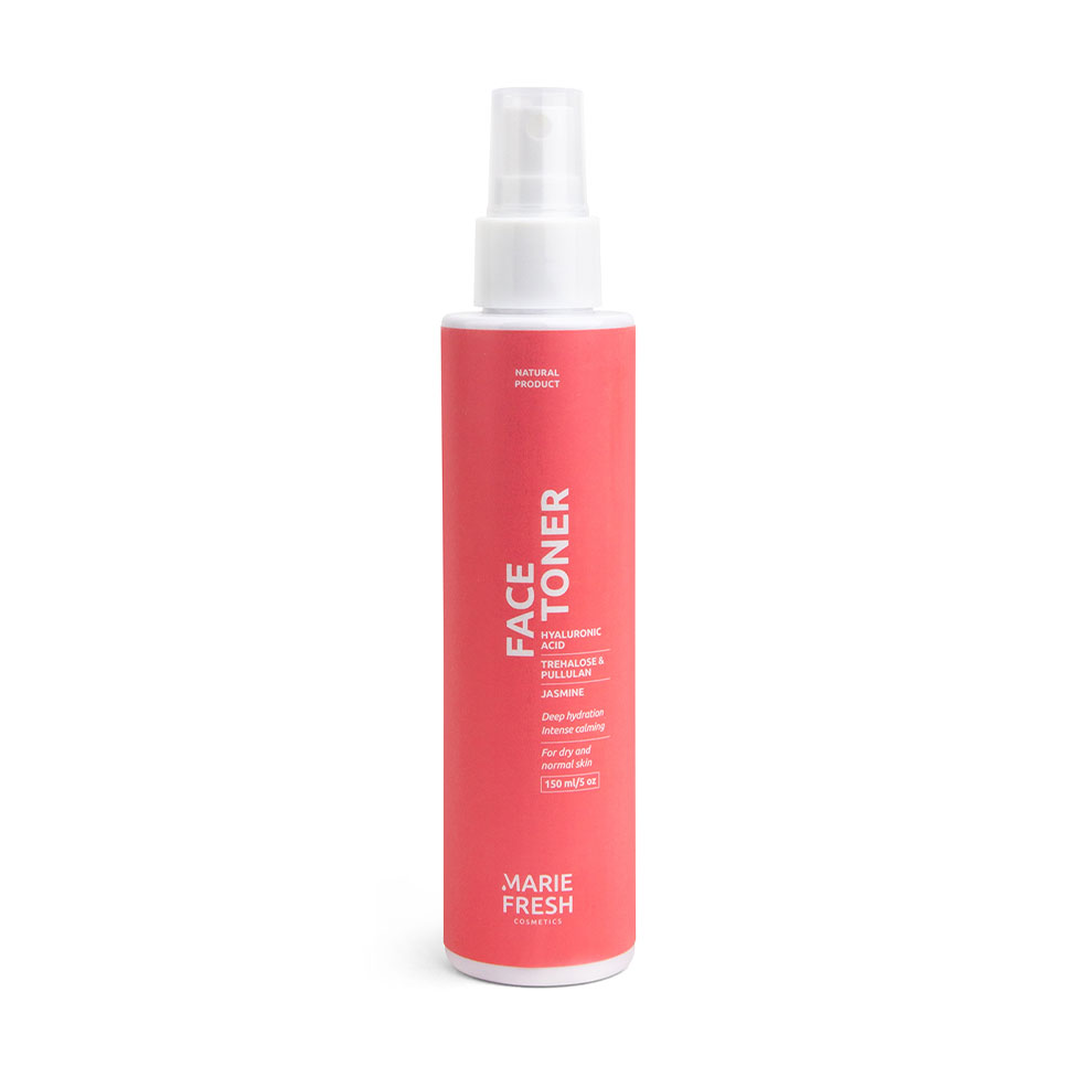 Тонік для обличчя Marie Fresh Cosmetics Face Toner для сухої та нормальної шкіри, з гіалуроновою кислотою, 150 мл